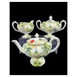 ANTIQUE R.S PRUSSIA 3 PC TEASET