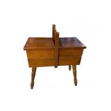 FLIP OPEN CHERRY SEWING STAND