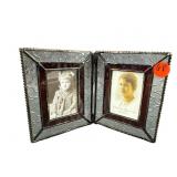 SMALL STAINED GLASS 2 PICTURE FRAMES