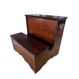 CHERRY BED STEP WITH LIFT TOP FOR MAGAZINES
