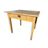WASH PINE 1 DRAWER TABLE