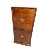 18TH CENTURY SOLID MAHOGANY 2 DOOR CABINET