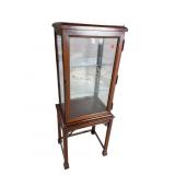 SOLID MAHOGANY SMALL CHIPPENDALE CURIO