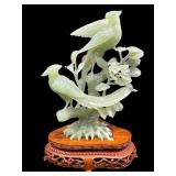 SOAPSTONE ORIENTAL BIRD ON STAND