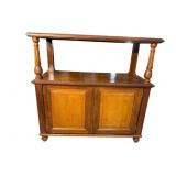 19TH CENTURY SOLID MAHOGANY 2 TIER 2 DOOR SERVER