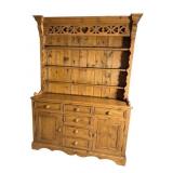 PINE 2 PC HUTCH