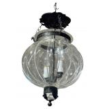HANGING BUBBLE GLASS CHANDELIER