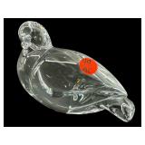 ARTIST SIGNED VAL ST LAMBERT CRYSTAL BIRD