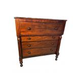 19TH CENT. MAHOGANY BUTLERS CHEST