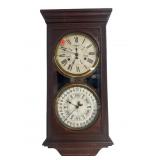 ANTIQUE JEROME AND CO WALL CLOCK