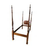 CRAFTIQUE SOLID MAHOGANY SINGLE BED