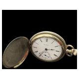 ANTIQUE 1908 ELGIN 14k GOLD FILLED HUNTER POCKET