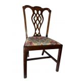 19TH CENT. SOLID MAHOGANY CHIPPENDALE CHAIR