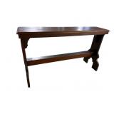 SOLID WALNUT 19TH CENT. TALL BENCH