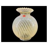FENTON AMBER OPALESCENT SWIRL SHADE