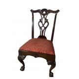ANTIQUE SOLID MAHOGANY CHIPPENDALE CHAIR