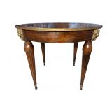 FRENCH BRONZE ADORNED 38 INCH ROUND TABLE