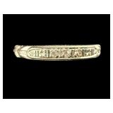 14K 1940's DIAMOND WEDDING BAND