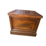 19TH CENT. MAHOGANY QUALITY POTTY SEAT