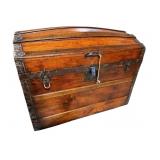 REFINISHED DOME TOP TRUNK