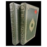 LOT OF 2 LEATHER BOUND CHARLES DICKENS BOOKS