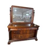 BERKEY & GAY FURNITURE LARGE FLAME MAHOGANY