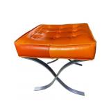 MCM STYLE BUTTON TUFTED STOOL
