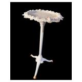 IRON PEDESTAL ORNATE TOP WITH FACES