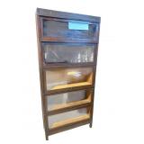 GLOBE-WERNICKE 5 STACK MAHOGANY BOOKCASE