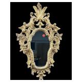 ANTIQUE FRENCH WOODEN CARVED MIRROR