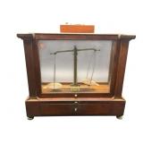 ANTIQUE MAHOGANY BALANCING SCALE