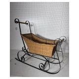 IRON AND WICKER SLED