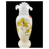 ANTIQUE HAND PAINTED BRISTOL GLASS VASE