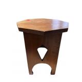 WALNUT OCTAGON SHAPE SMALL FERN STAND