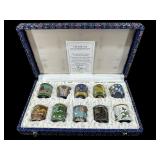 10 PC MINIATURE CLOISONNï¿½ JAR SET