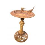 CAST IRON ORNATE BIRD BATH