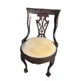 SOLID MAHOGANY 19TH CENT. HEAVY CARVED