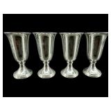 SET OF 4 WEBB PEWTER CORDIAL STEMS