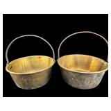 2 BRASS JELLY BUCKETS