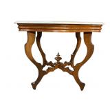 MARBLE VICTORIAN TURTLE TOP TABLE