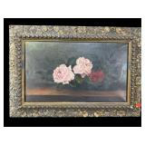 ANTIQUE ROSE OIL ON CANVAS