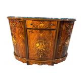 ITALIAN MARQUETRY INLAID 3 DOOR SERVER