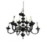 ORNATE ANTIQUE BRONZE CHANDELIER
