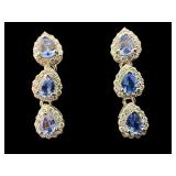 PR OF PLATINUM AARON BARSHA SAPPHIRE & DIAMOND