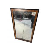 JOHN WIDDECOMBE WALNUT AND EBONIZED MIRROR
