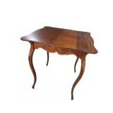 MAHOGANY BRONZE ADORNED FRENCH CENTER TABLE