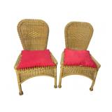 2 OUTDOOR WICKER CHAIRS; X2; GOOD QUALITY;