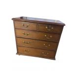 18TH CENT. SOLID MAHOGANY 5 DRAWER CHEST