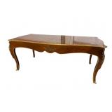 FRENCH INLAID BRONZE ADORNED COFFEE TABLE