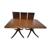 BAKER MAHOGANY INLAID BANQUET TABLE